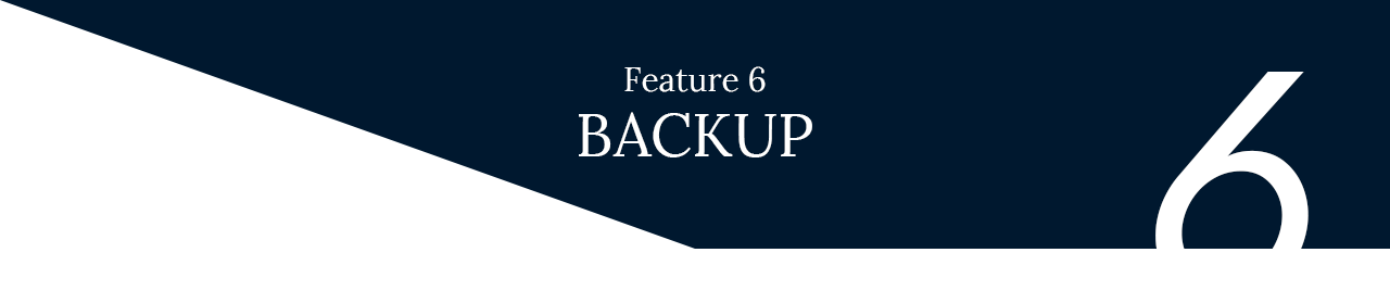 Feature 6 - BACK UP