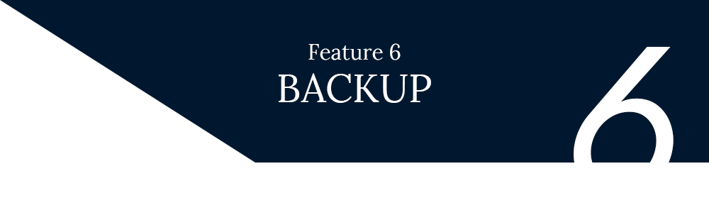 Feature 6 - BACK UP